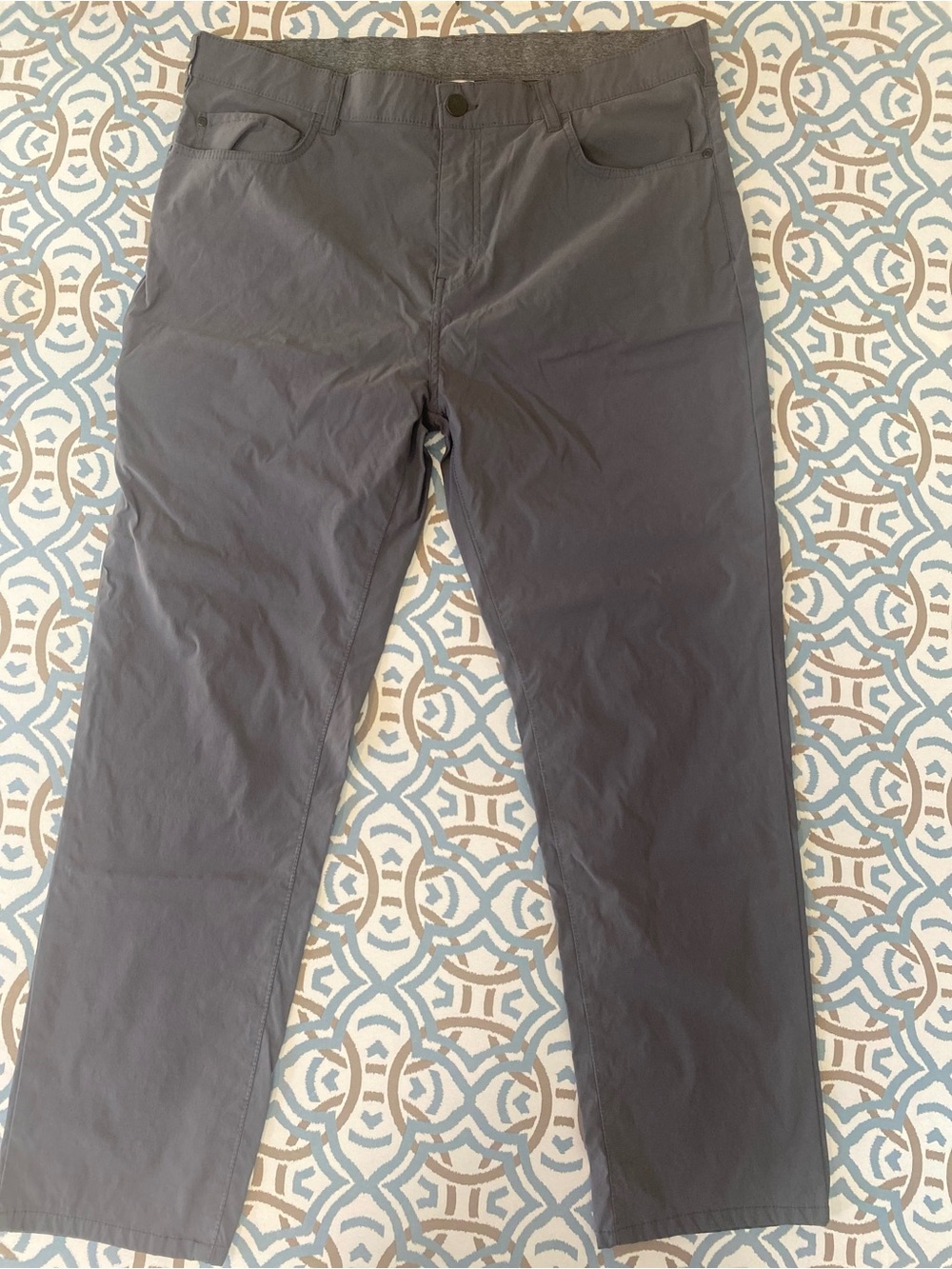 Men's Slim Straight Charcoal Chinos